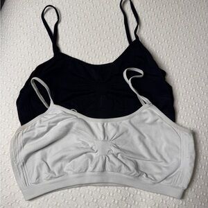 Black and White Seamless Bralette Size Small bundle